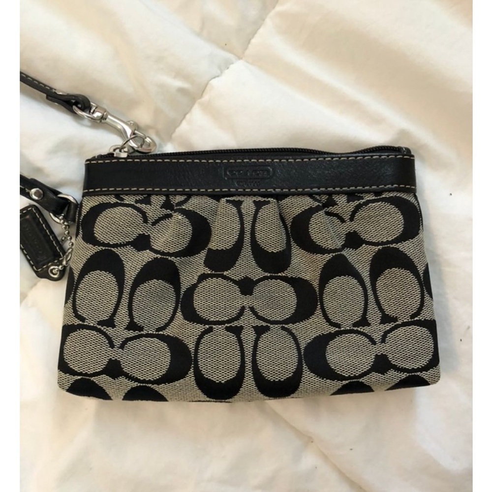 Coach Black Wristlet